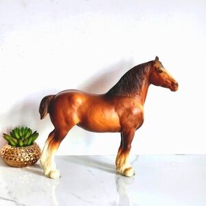 Vintage Breyer Clydesdale Chestnut Mare statue